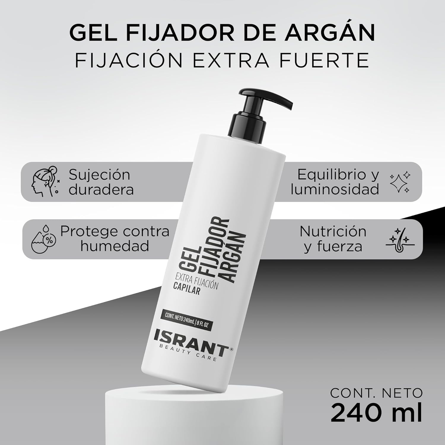 Gel Fijador Argán Extra Fijación ISRANT®